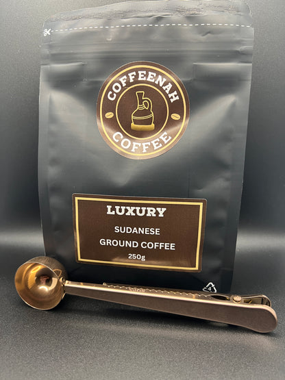 Stainless Steel Coffee Scoop with Bag Clip